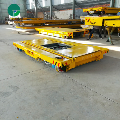 现货出售单轨运输车厦门喷漆房用电动平板车低压轨道供电搬运车