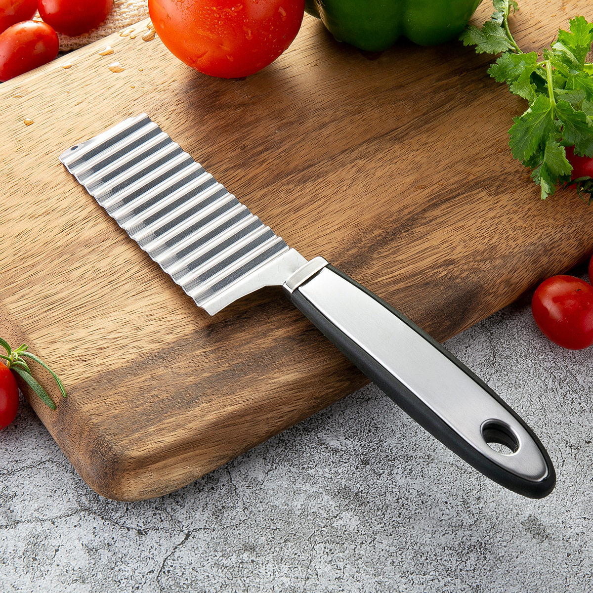 切土豆波浪刀狼牙土豆刀切条器薯条刀波纹刀切花土豆条洋芋花切片