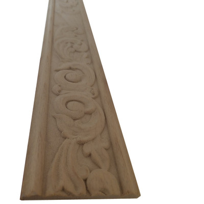 厂家直销门套线回纹木腰线 长城线条 实木精雕线条木雕来料加工