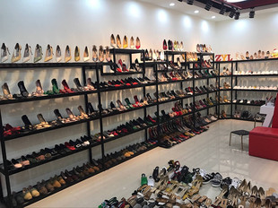 鞋店鞋架鞋店货架包包展示柜简约时尚组合多层鞋架专柜鞋架展示架