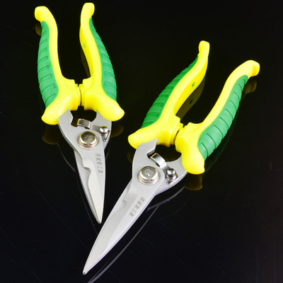 得威斯工具不锈钢电子剪刀 电工剥线剪 电线剥皮剪 电工剪 线槽剪