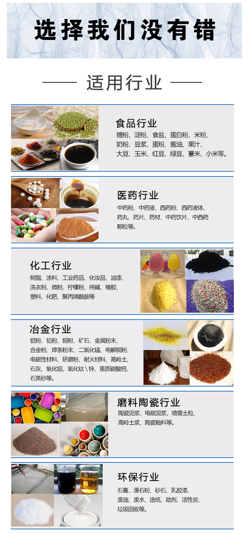 檀香粉振動篩適用行業