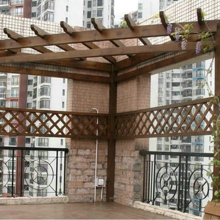 新品上市 立柱葡萄架 户外休闲葡萄架 防腐木弧形葡萄架