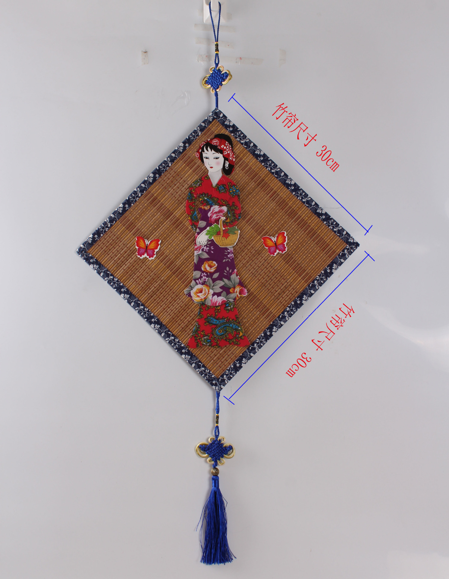 幼儿园手工制作民族人物布贴画diy环创布置中国风装饰画工厂直销