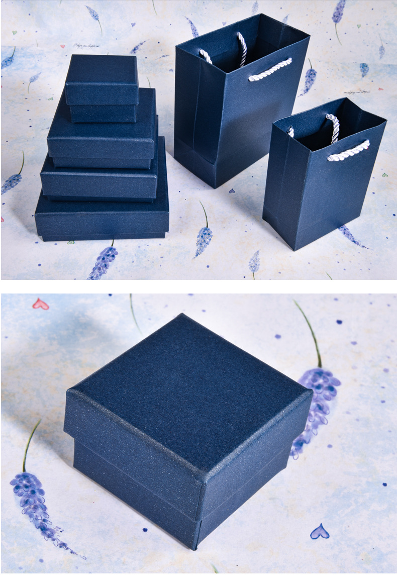 精美礼物盒子男女款长方形生日礼品盒创意蓝色礼盒衣服包装盒