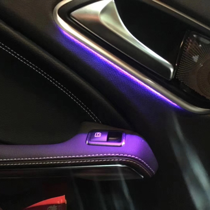 适用于奔驰gla cla ab级 gla200 车内12色氛围灯十二色气氛灯改装