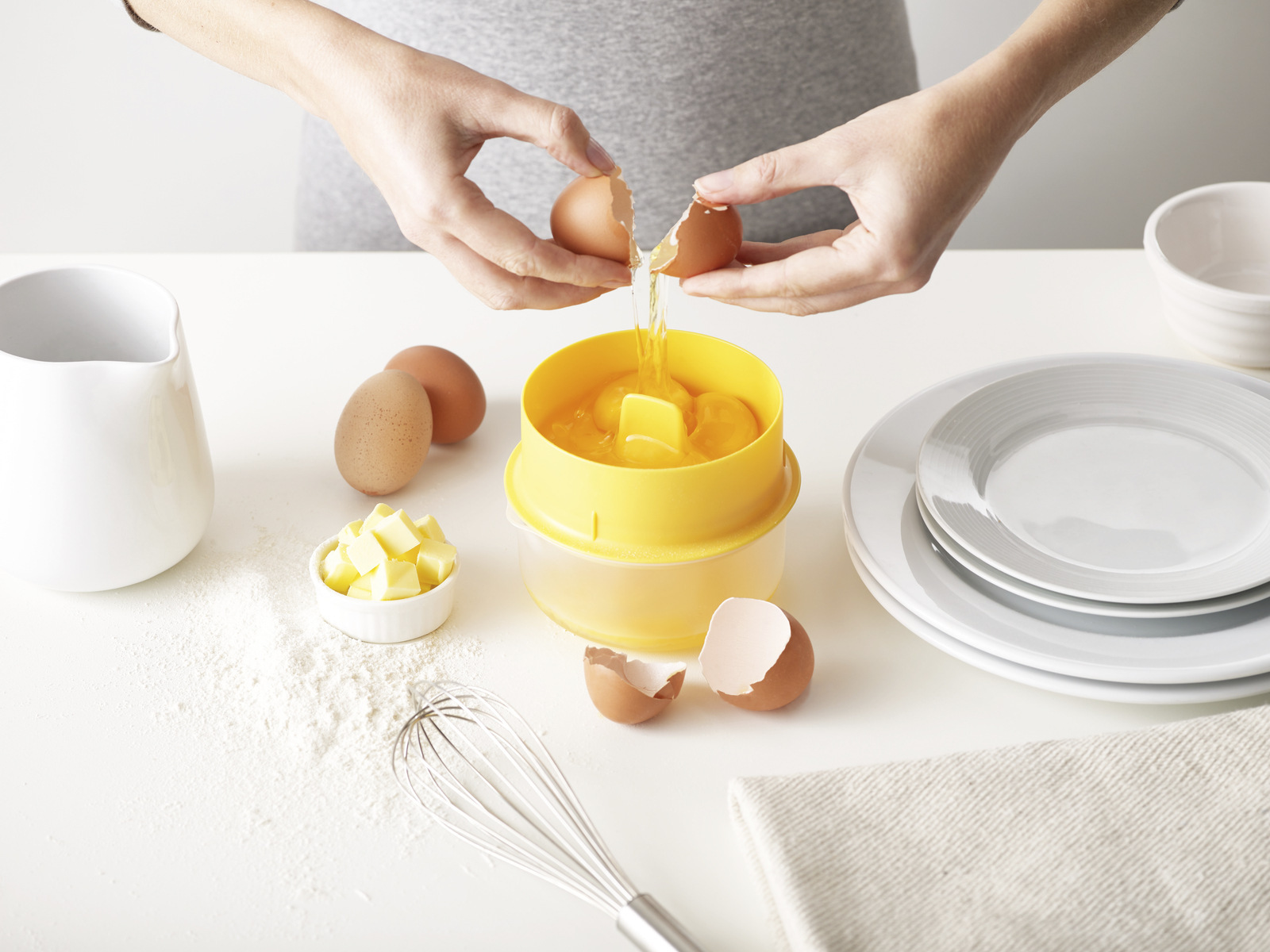 鸡蛋分离器 蛋清蛋黄分离器家用鸡蛋液过滤分蛋器 大容量
