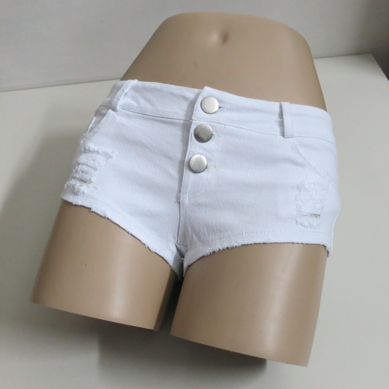 新款黑白色显瘦低腰热裤夜店超短包臀紧身热裤辣妹钢管舞女裤