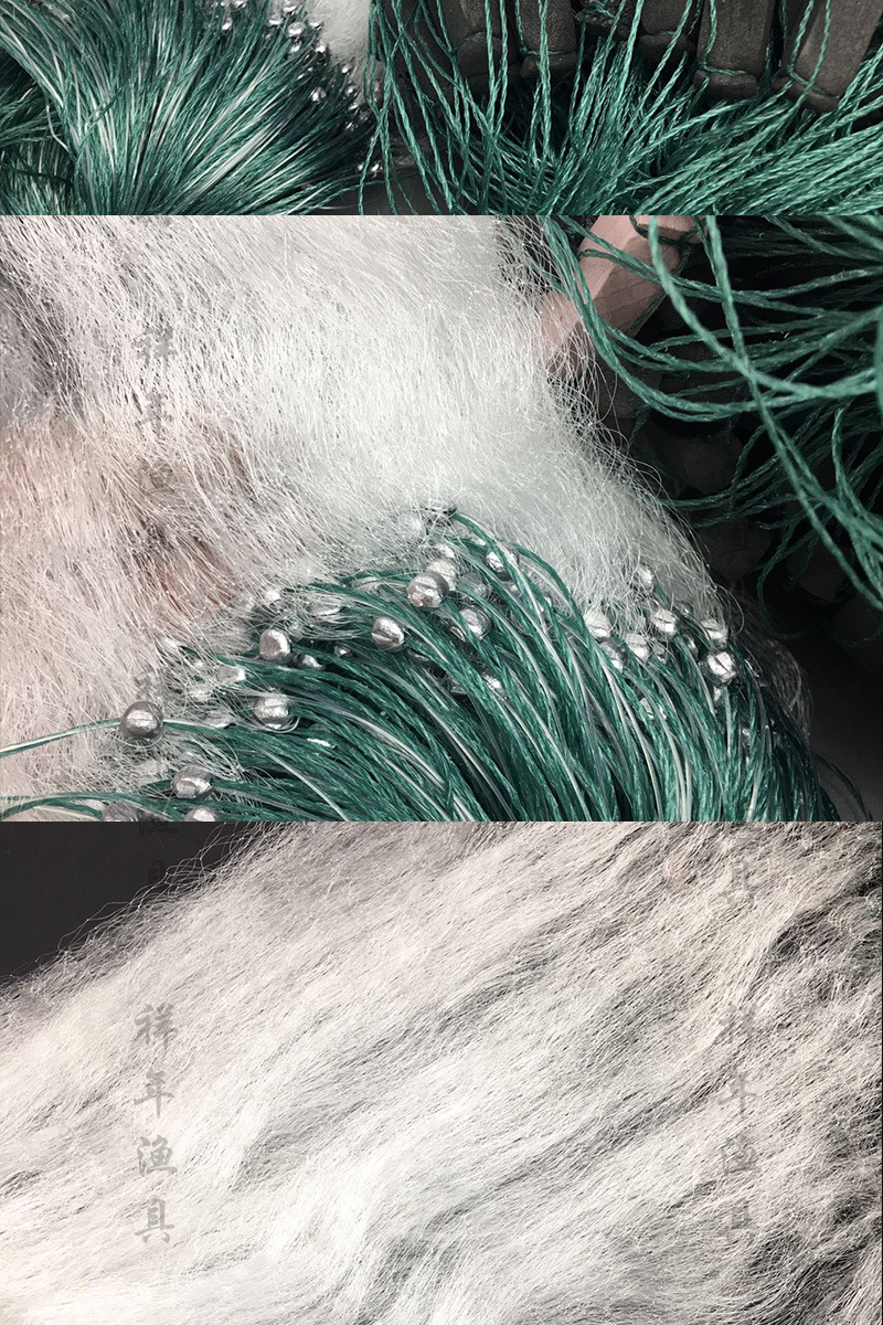 单层渔网粘网丝网捕鱼网白条餐鱼小鱼网浮网沉网1指6分7分1米