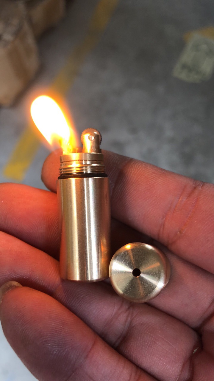 dolphin海豚-624纯铜黑檀木煤油机机芯内胆打火机