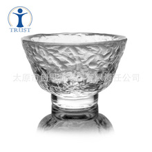 厂家直销批发玻璃口杯餐桌家用玻璃水杯机制刻花玻璃果汁杯茶碗