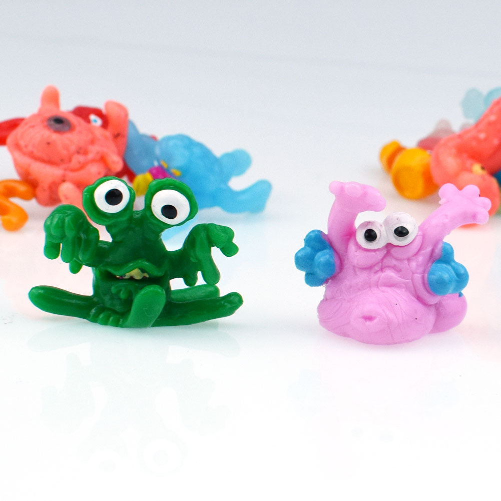 tpr软胶带粘性垃圾虫公仔模型玩具装扭蛋玩具速卖通亚马逊货源