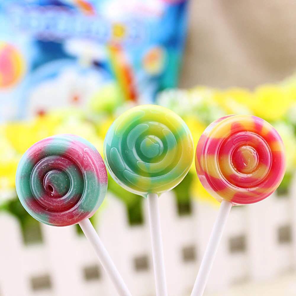 马来西亚进口食品 碧富 bigfoot哆啦a梦彩虹糖棒棒糖 儿童糖果100