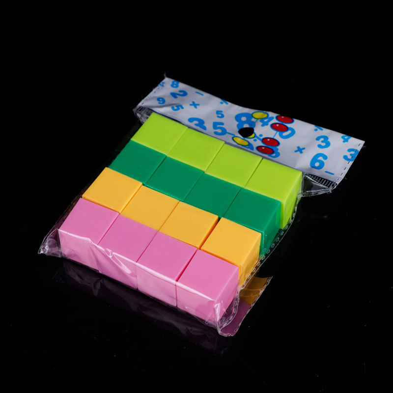 正方体模型 塑料方块教具 数学教具 几何体认知 彩色立体方块