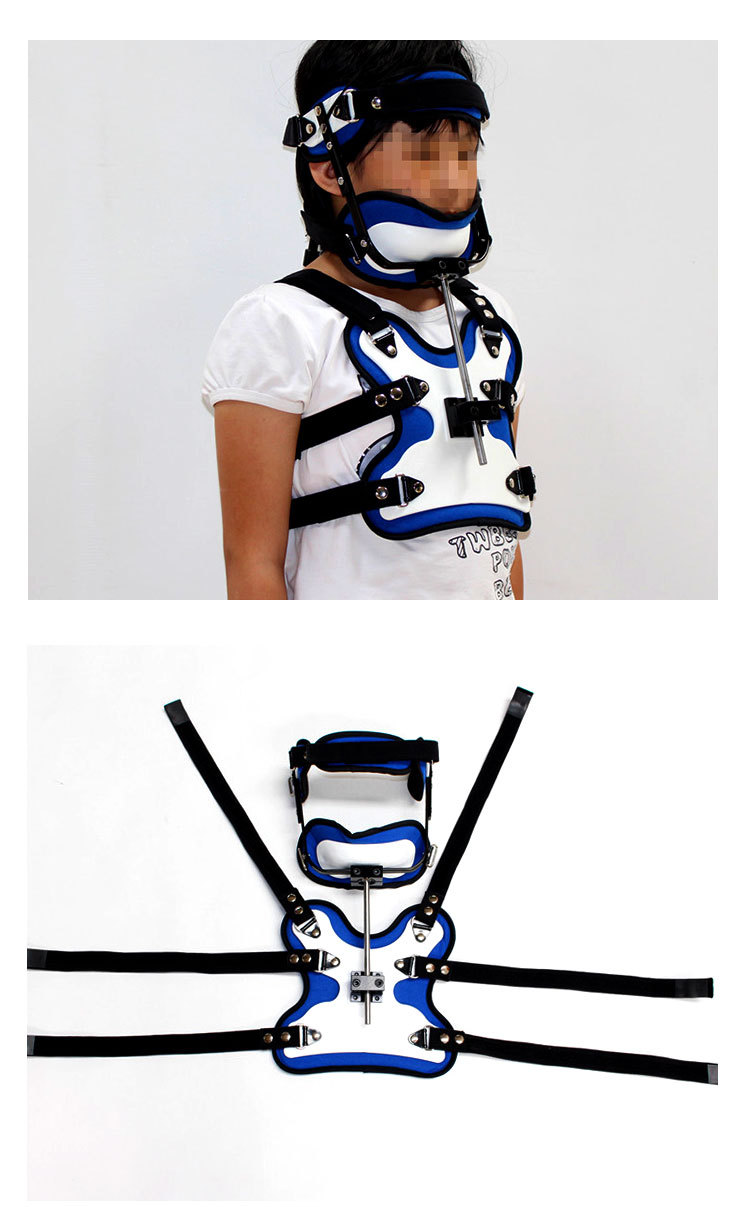 儿童斜颈矫形器矫正器颈椎固定支具固定器儿童头颈胸固定支具