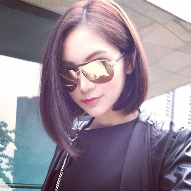 外贸欧美假发女士短发短直发bobo头cosplay中分刘海时尚学生头套