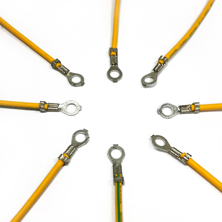 2.8-3.2-4.2o型端子线 圆环太阳端子连接线 梅花o型地环端子线