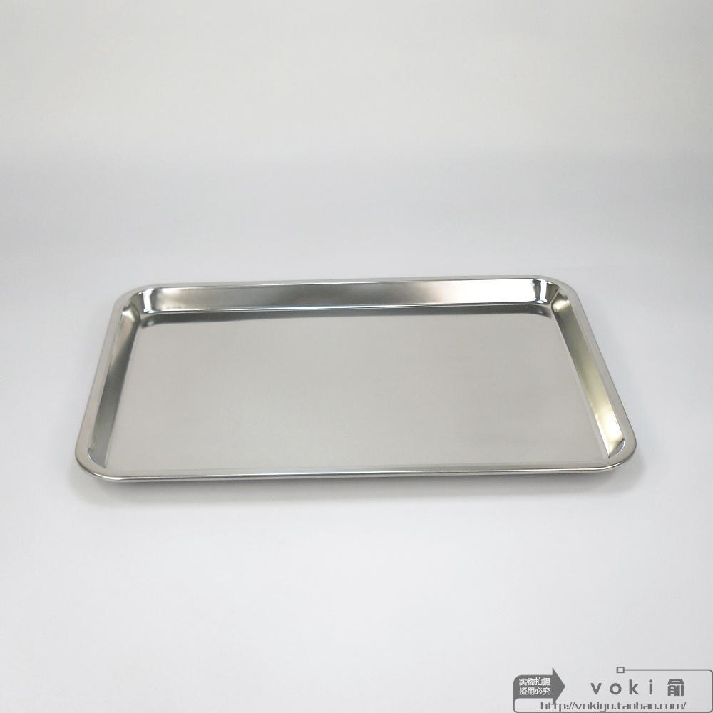 方盘加厚不锈钢盘子长方形浅盘平底烧烤酒店用品糕点厨房餐具托盘