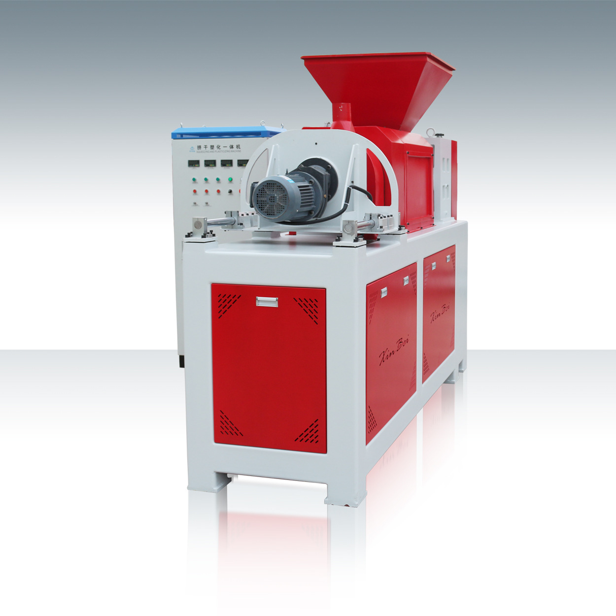 pe薄膜挤干机 薄膜大棚膜挤干塑化切粒一体机 98膜拧干机