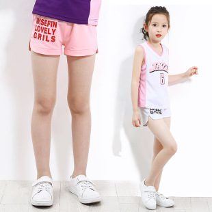 【4色】女童夏季速干运动短裤2018新款中大童裤子儿童裤批发