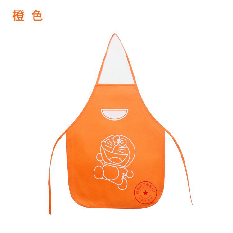 广告儿童无纺布围裙韩版家居画画衣防污围裙火锅餐饮围裙现货