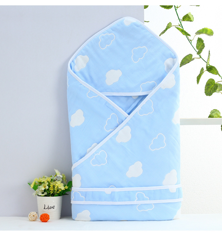 婴儿纯棉襁褓包巾宝宝秋冬睡袋薄款襁褓巾抱毯新生儿睡袋包被