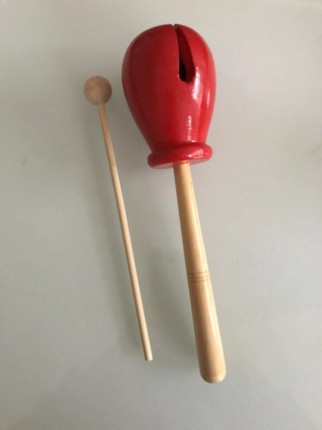 奥尔夫乐器大号龙口梆子打击乐器儿童乐器玩具手柄木鱼