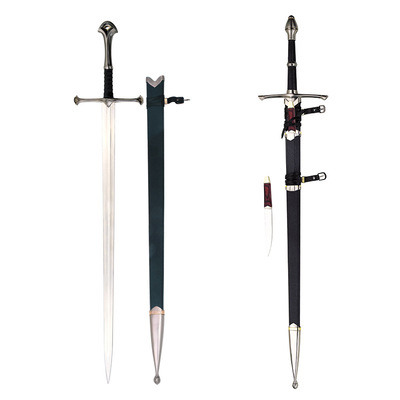 龙泉影视剑魔戒指环王纳西尔圣剑 阿拉贡骑士剑霍比特人剑未开刃