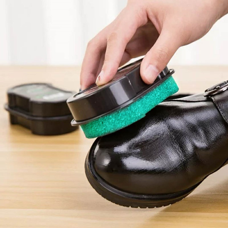 洁克霖通用擦鞋海绵魔力擦双面油鞋擦擦擦鞋神器双面皮鞋油鞋擦