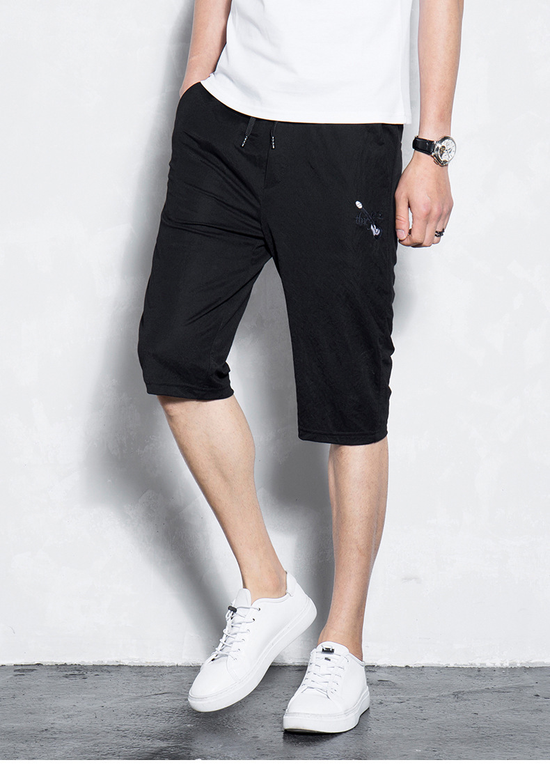 跨境专供2018夏季短裤男裤子5分中裤六分半截裤休闲五分裤夏天薄