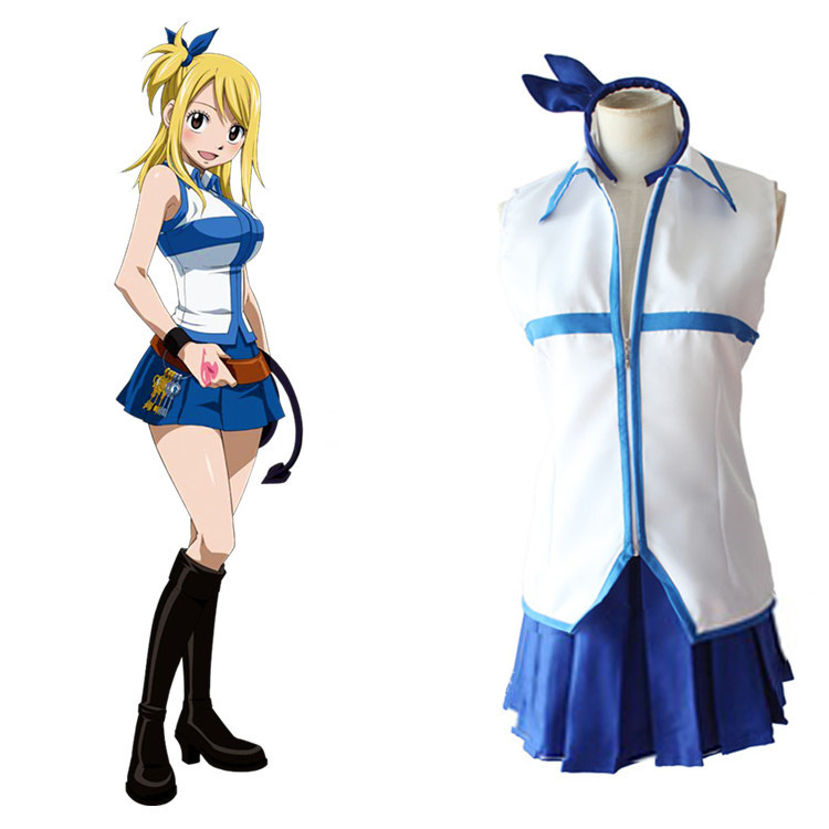 动漫展妖精的尾巴露西公主制服小露 服装三件套现货