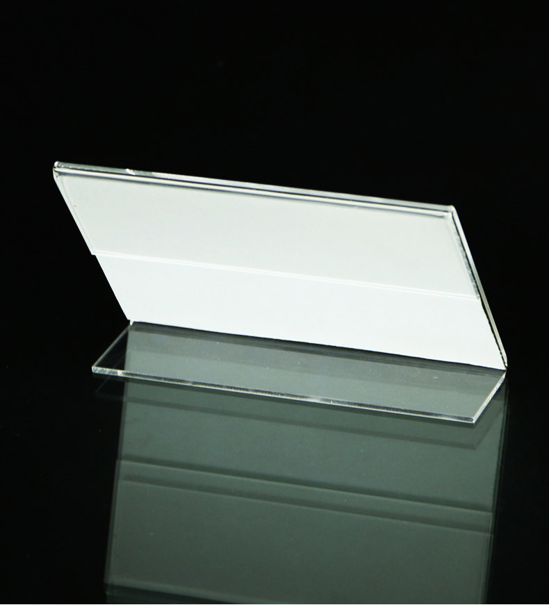 亚克力标牌_雅量供应l型亚克力台卡 亚克力标牌价格展示架标价台卡台