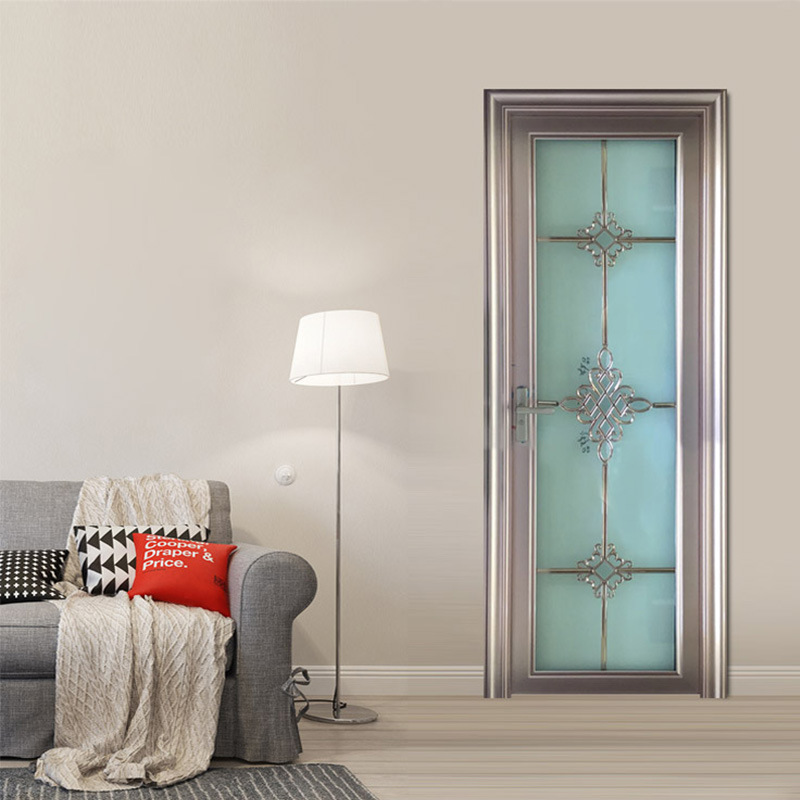 现代简约家用铝合金欧式卫生间门厕所门玻璃浴室门套装室内门