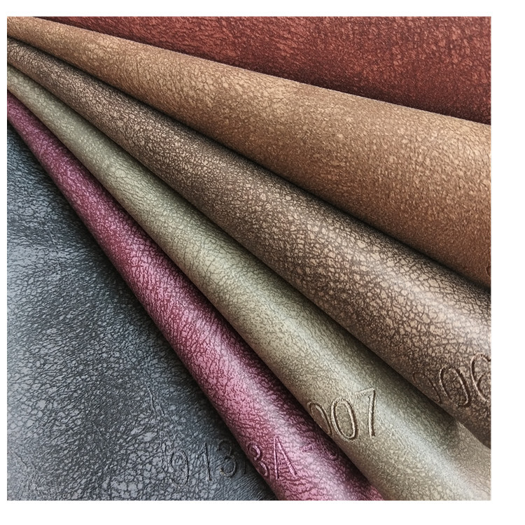 厂家生产pvc人造革磨砂皮革家具皮料休闲坐椅网咖沙发仿皮革面料