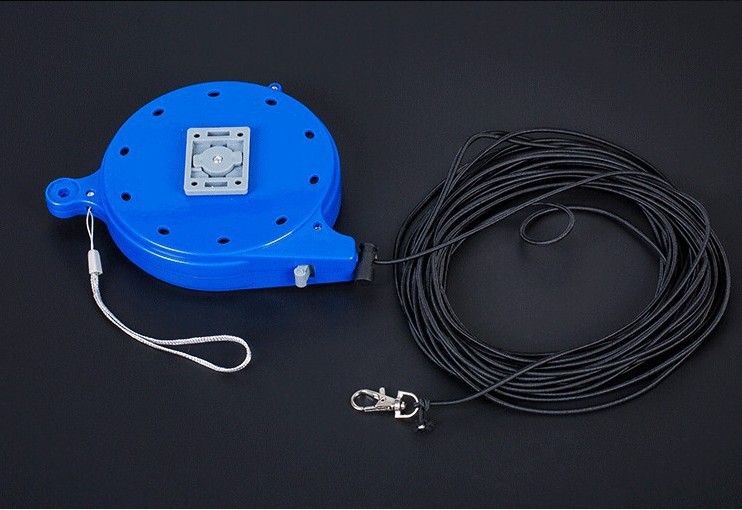 钓鱼盒式失手绳自动收缩放护竿绳伸缩绳溜鱼器渔具垂钓用品批发