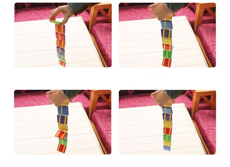 木制创意蛇形小翻板玩具彩色神奇儿童魔术游戏玩具1-3-6周岁