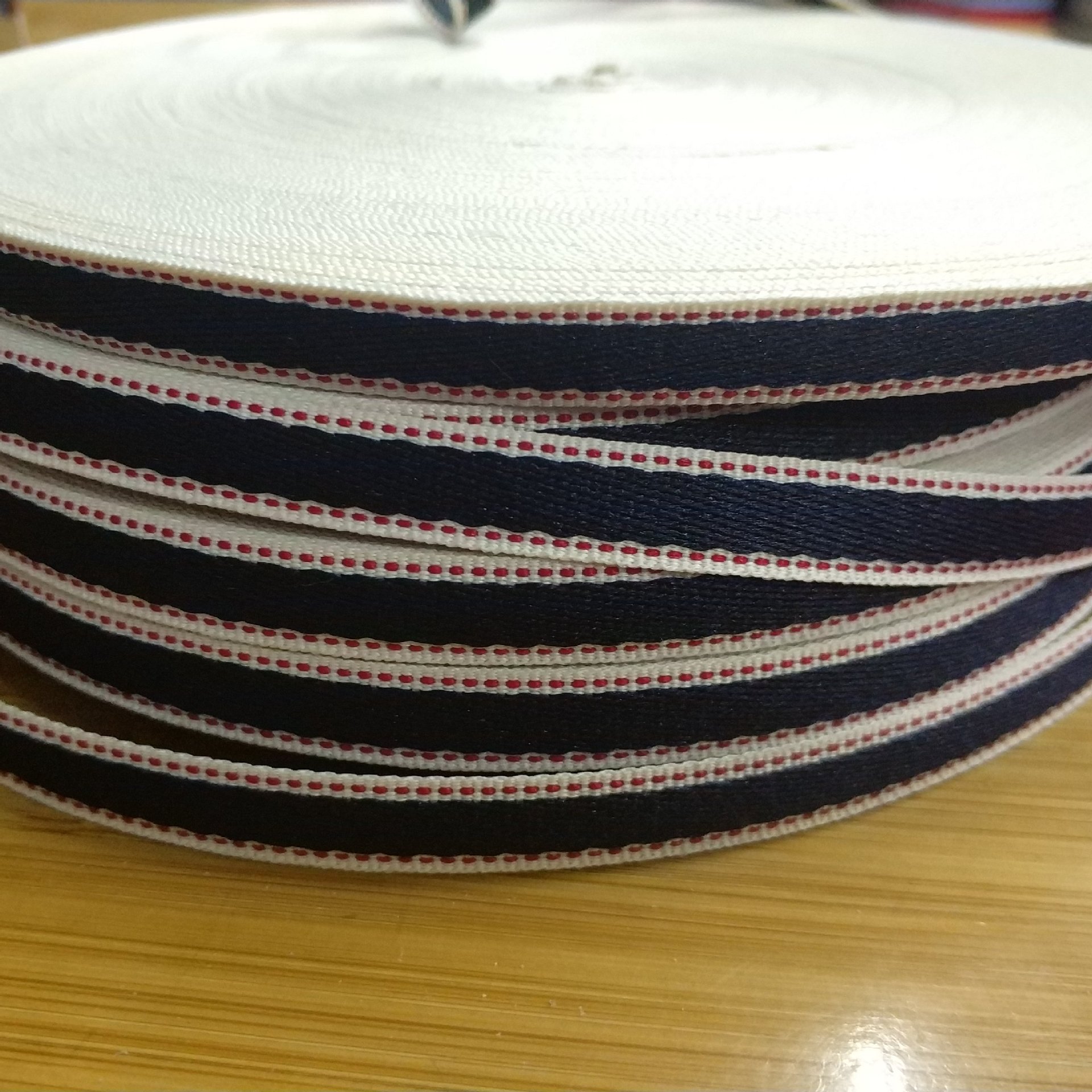1cm两边跳线 中间斜纹 织带 服装鞋帽箱包辅料 礼品 diy 厂家直销