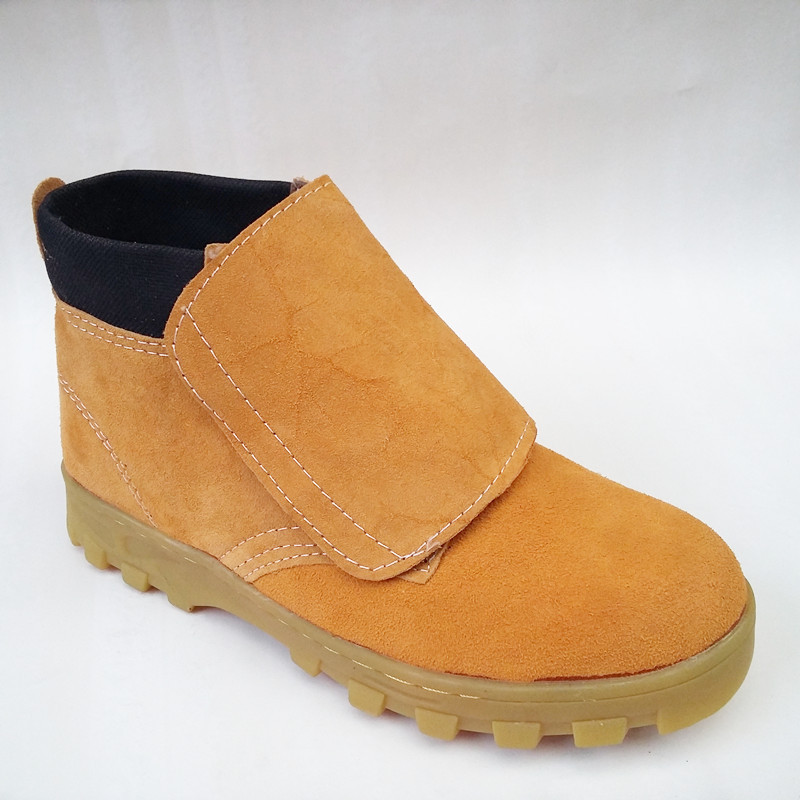 焊王劳保鞋男女工作鞋焊工鞋牛筋底加盖电焊鞋钢包头防砸耐磨油