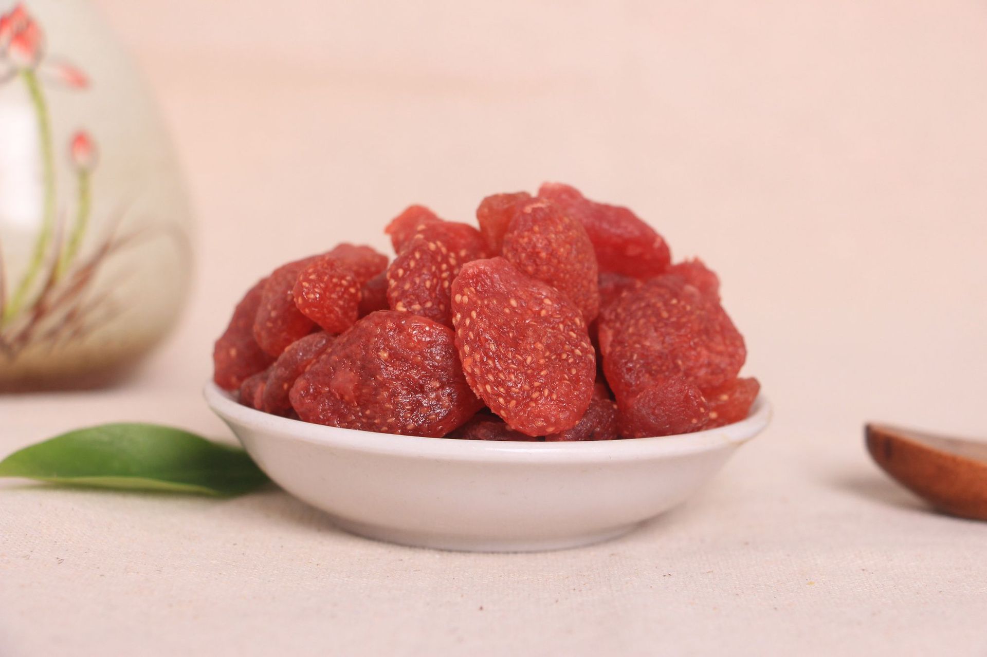 龙口华盛草莓干新鲜蜜饯水果干5斤装 果脯休闲零食 包邮