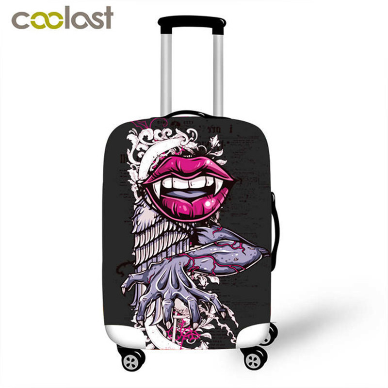 夏季创意嘴唇系列行李箱保护套 高弹性旅行皮箱套耐磨厂家直销定