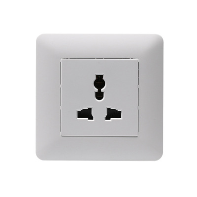 多功能电源三插插座 家装电源插座 明装墙壁插座面板 可定制