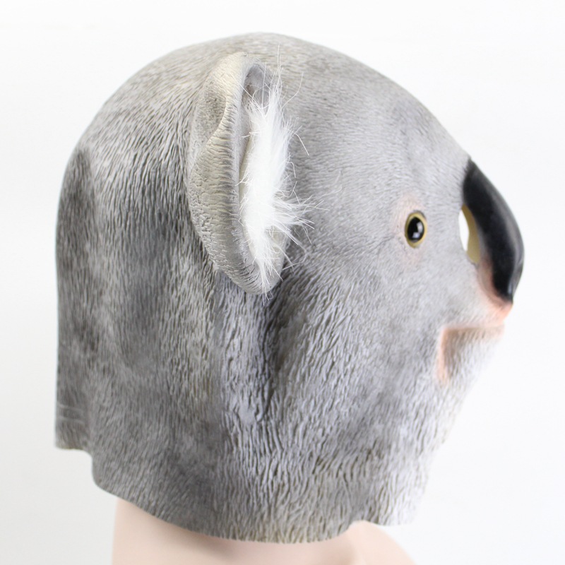 亚马逊畅销考拉面具乳胶面具圣诞节面具舞会动物造型面具派对道具