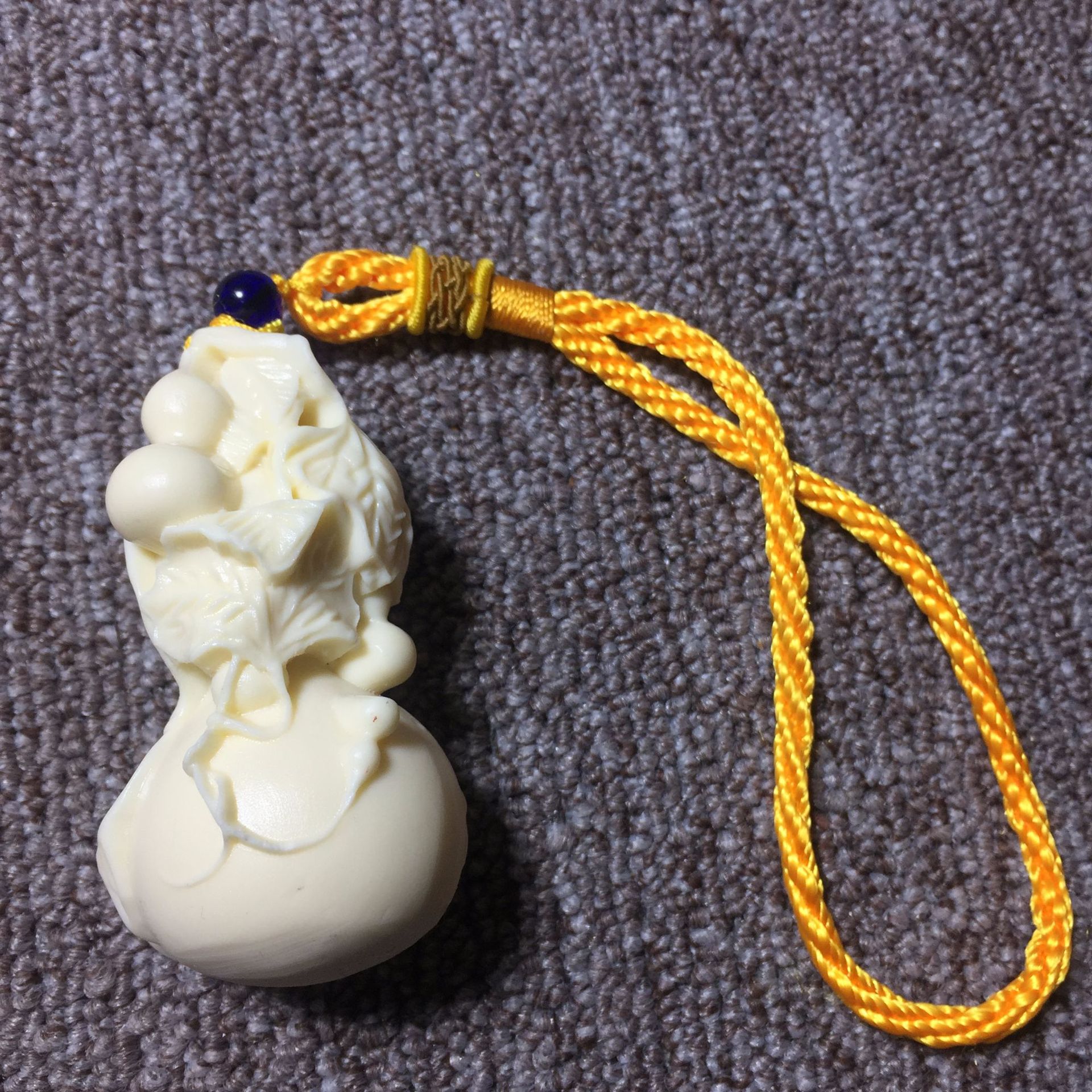 象牙果雕刻多子多福葫芦工艺品手把件创意车挂饰品复古礼品礼盒装