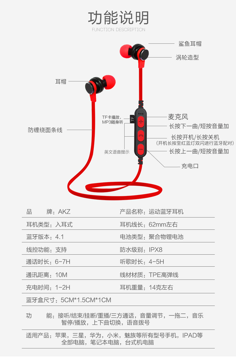 蓝牙耳机如何插卡?