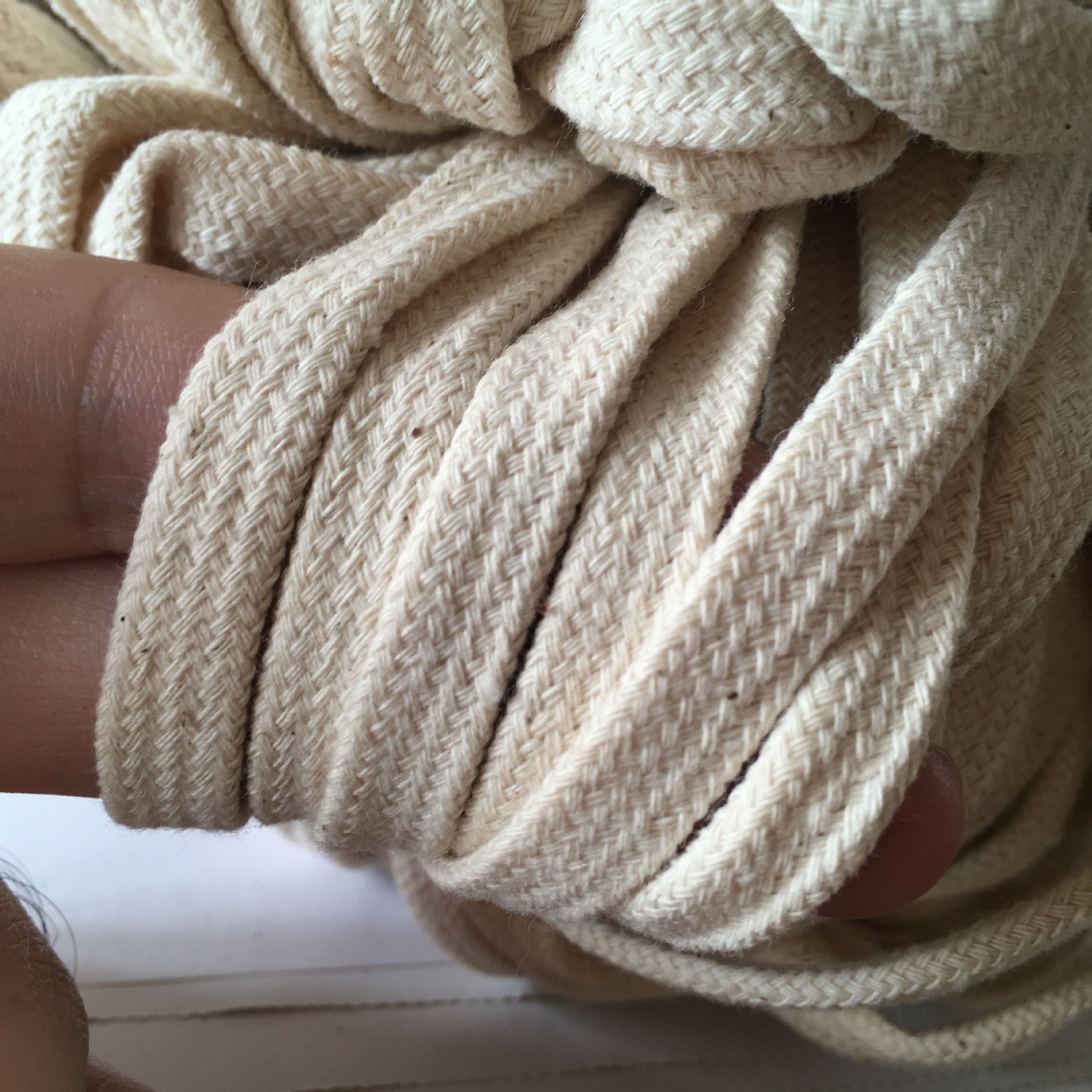 彩色空心扁棉绳 厂家批发黑白色帽绳裤腰绳服装辅料