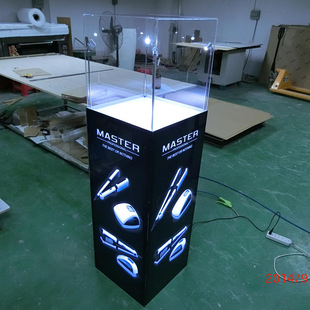 亚克力发光展示柜 样品陈列柜 led展柜 灯箱logo 带4个灯