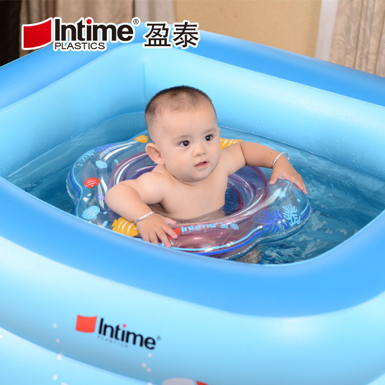 Factory Wholesale Swimming Ring Baby Swimming Pedestal Ring Environmental Protection PVC Inflatable Thickened Swimming Life Buoy Waist Ring