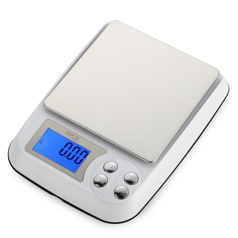 家用厨房秤插电迷你电子秤 食物秤 电子秤克秤珠宝秤dm3   0.01