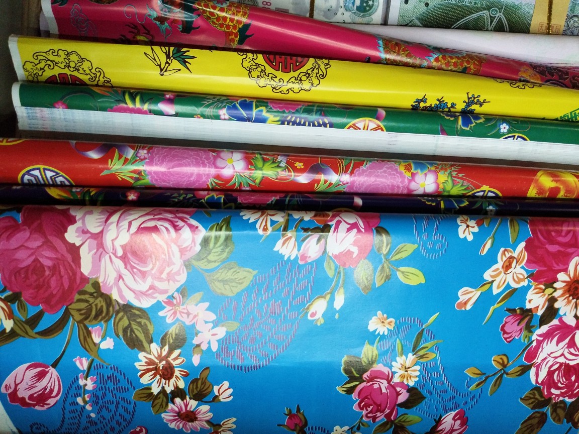 小花纸铜版花纸祭祀纸五色纸腊光纸灵房纸烧纸扎彩砖瓦纸印花纸批