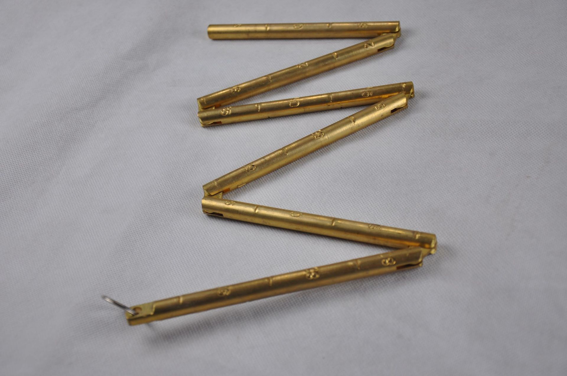 船用测深杆测水深铜刻度尺/五折叠式测试杆/量水深尺测深 370306